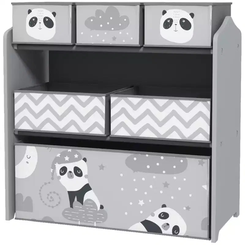 Meuble de Rangement pour Jouets Qaba avec 6 Bacs de Rangement, Unité de Rangement pour Enfants pour Chambre à Coucher, Chambre d'Enfants, 63,5 x 30,5 x 66 cm