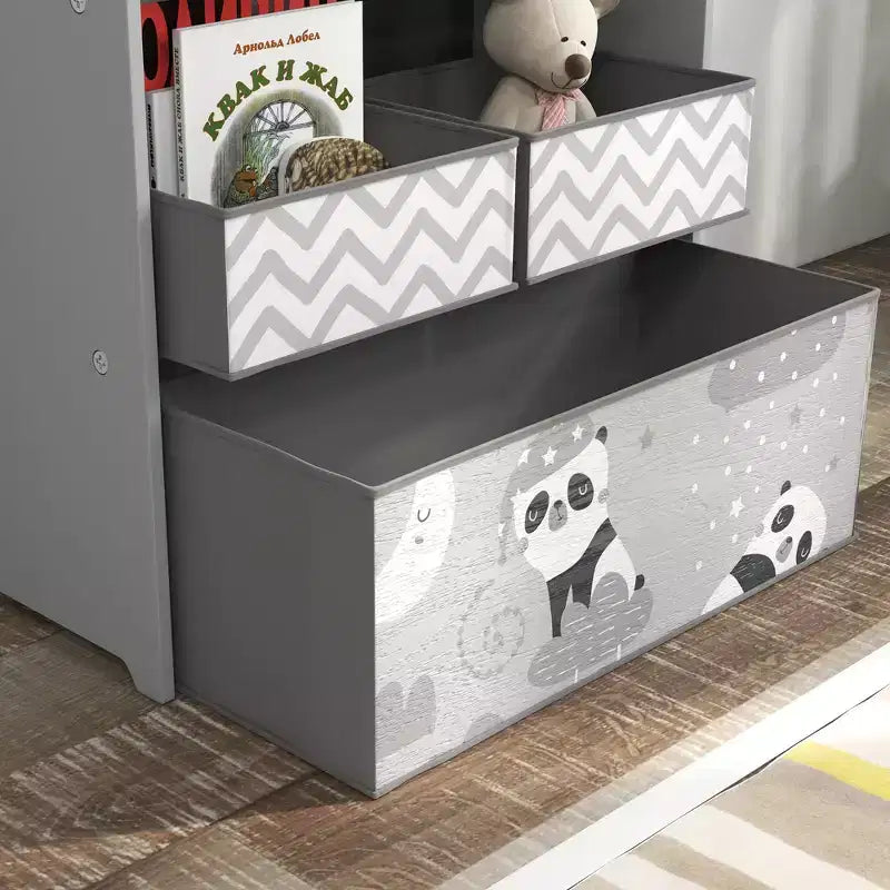 Meuble de Rangement pour Jouets Qaba avec 6 Bacs de Rangement, Unité de Rangement pour Enfants pour Chambre à Coucher, Chambre d'Enfants, 63,5 x 30,5 x 66 cm